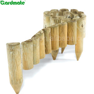 <span class=keywords><strong>Palissade</strong></span> <span class=keywords><strong>en</strong></span> <span class=keywords><strong>bois</strong></span> à pointes de bordure, clôture facile à enlacer, décoration de <span class=keywords><strong>jardin</strong></span>, paquet de 4 - Product Image 1