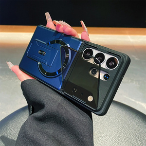 Étui de téléphone de luxe antichoc avec support dissimulé pour Samsung A37 A57 A56 S23 S24 S25 S26 Ultra, protection d'objectif, coque de chargement magnétique - Product Image 1