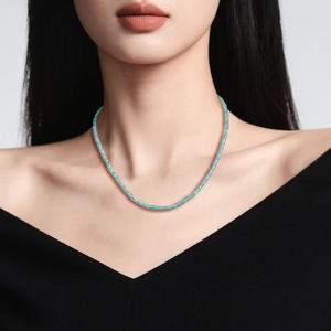 หยกธรรมชาติสีน้ำเงินหยกน้ำเงินทรงไม้ไผ่ สร้อยข้อมือเงินแท้ S925 เครื่องประดับผู้หญิง ดีไซน์ดั้งเดิม พร้อมใบรับรอง D214 - Product Image 4