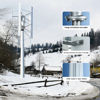 Générateur éolien 10 kW à axe vertical 48V/220V/380V pour usage domestique, énergie verte
