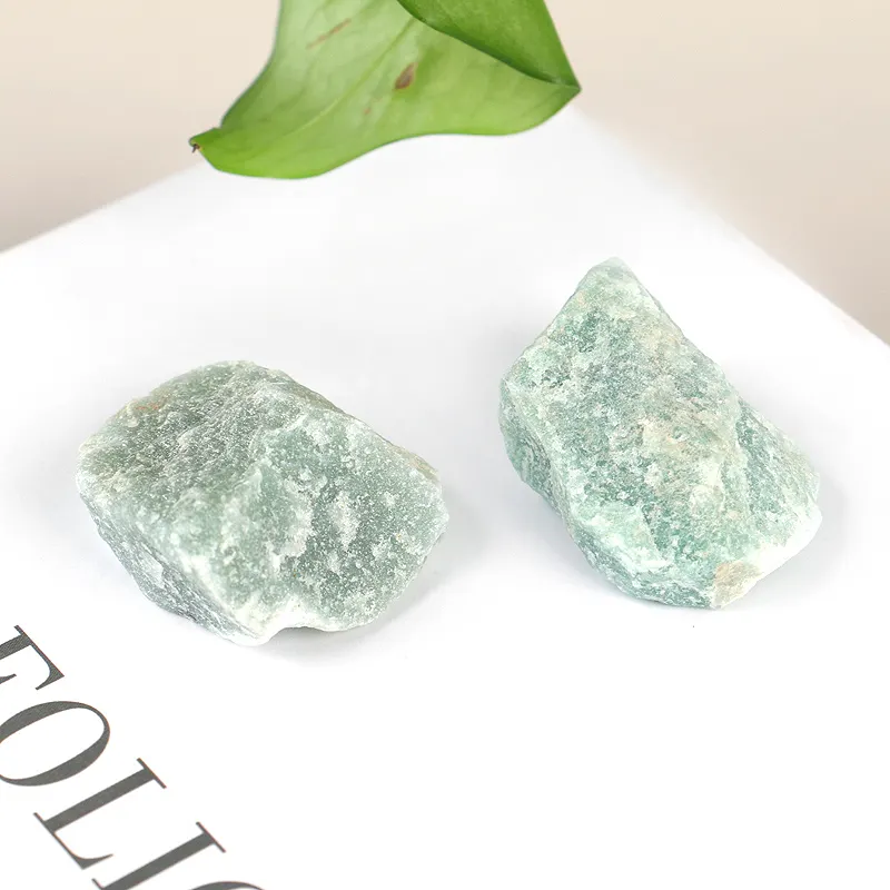 Fabrika fiyat kristalleri şifa benzersiz ham kaya taşları mavi amazonit işlenmemiş taş