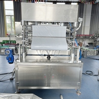 Offre Spéciale automatique 8 têtes en plastique seau bouteille tasse aluminium rouleau film machine à sceller pour pot