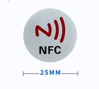 Autocollant à puce NFC NFC215, étiquette anti-contrefaçon inductive passive murale pour musique, code couleur, étiquette électronique RFID haute fréquence