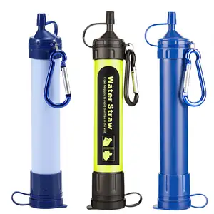 Outdoor Personal Water Filter Survival Filtration Portable Gear Straw Water Filter Suit For Hiking Camping Emergency