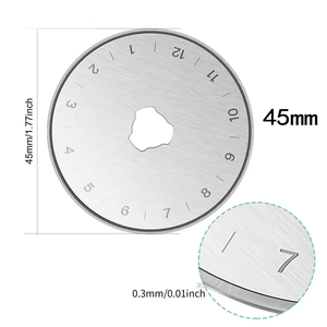 ใบ<span class=keywords><strong>เลื่อย</strong></span>วงกลมป<span class=keywords><strong>ล</strong></span>ายคาร์ไบด์สำหรับจักรเย็บผ้าแบบหมุนอเนกประสงค์ขนาด 45 มม. แบบเย็บด้วยมือ - Product Image 2