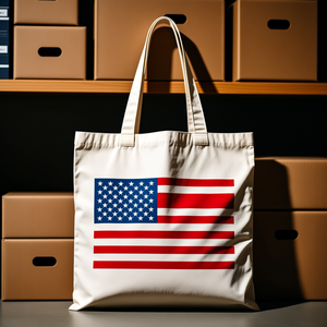 Wholesale Custom Football 2026 US-Canada-Mexico Flag Support Tote <strong>Bag</strong> Reusable Cotton Canvas Shopping Tote <strong>Bags</strong> for Fans <strong>Gift</strong> - Product Image 1