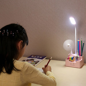 Protection des yeux 3 niveaux lecture lampe de bureau multi-fonction USB Rechargeable LED lampe de table, lampe de bureau - Product Image 5