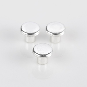 Commutateur pièces Trimétal Iso9001 solide AgSnO2 Contact électrique estampage soudage contact plaqué argent - Product Image 5