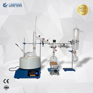 Equipo de laboratorio de <span class=keywords><strong>vidrio</strong></span> Lanphan Kit de sistema de destilación al vacío 2L 5L 10L 20L Destilación de ruta corta - Product Image 4