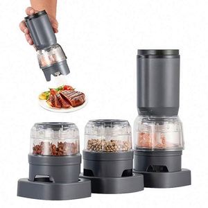 New Rechargeable Spicy <b>Pepper</b> Mill Automatic Electric Salt and <b>Pepper</b> Mill <b>Grinder</b> Set with 2 - 6 Container - Product Image 1
