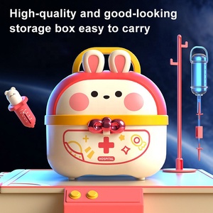 कस्टम सिम्युलेटर रोल प्ले मेडिकल डॉक्टर किट सेट प्रारंभिक शैक्षिक खिलौना एक डॉक्टर नर्स इंजेक्शन परामर्श किट देखें - Product Image 5