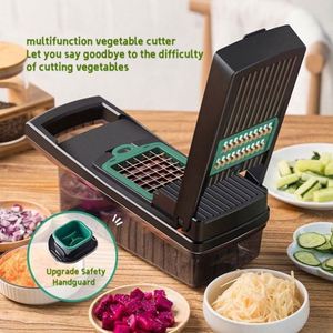 Hachoir Électrique Multifonctionnel Portable en ABS Écologique pour Légumes, Coupe-Oignon, Éplucheur de Pommes de Terre, Trancheuse de Fruits pour Cuisine - Product Image 5