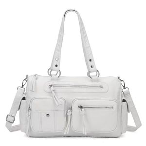 New Women's Autumn <b>Zipper</b> Tote Shoulder <b>Bag</b> Cross-Border Fashion Printed Casual Versatile <b>Large</b> Capacity - Product Image 4