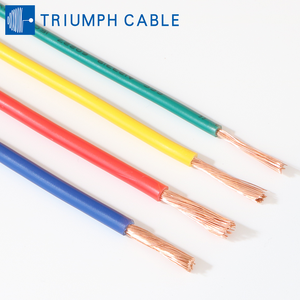 Cable Eléctrico <span class=keywords><strong>de</strong></span> Cobre Desnudo con Aislamiento <span class=keywords><strong>de</strong></span> PVC <span class=keywords><strong>de</strong></span> 1.5mm² 2.5mm² 4mm² 6mm² 10mm² 25mm² 750V, Cable <span class=keywords><strong>de</strong></span> Núcleo Único para Construcción <span class=keywords><strong>de</strong></span> Viviendas - Product Image 1