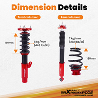 Maxpeedingrods Amortisseur de Suspension Réglable pour BMW E46 Cabriolet 318i 330ci 325ci 323ci 320cd 330cd 330i 325i 328i 318d