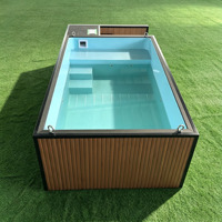 Piscine préfabriquée à installation rapide, piscine modulaire de luxe hors sol pour le plaisir familial dans la cour