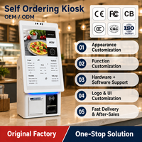 Kiosco de Autoservicio con Pantalla Táctil de 21.5 Pulgadas, Impresora de Recibos, Pago NFC, Solución de Pedidos Integral OEM, CE FCC CB CCC ISO9001
