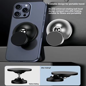 Soporte Magnético para Teléfono de Doble Cara, <span class=keywords><strong>360</strong></span> °   Soporte Plegable Giratorio para Caminadora, Equipo de Fitness y Uso en el Automóvil - Product Image 4
