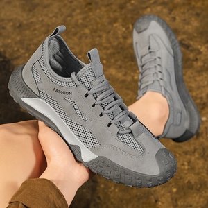 Nouvelles chaussures de course pour hommes, respirantes, en mesh léger, avec semelle intermédiaire en caoutchouc, bout rond, antidérapantes, à enfiler, pour le travail - Product Image 6