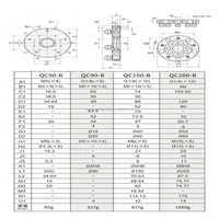 Changeur d'outils rapide pour robot QC90-A, dispositif pneumatique manuel de changement rapide pour fixation de préhenseur de robot