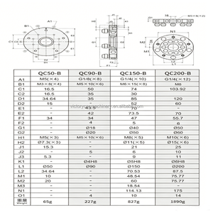 Changeur <span class=keywords><strong>d</strong></span>'outils rapide pour robot QC90-A, dispositif pneumatique manuel de changement rapide pour fixation de préhenseur de robot - Product Image 6