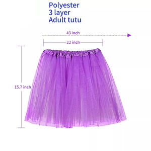 वयस्कों के लिए थोक ओडेम 3 स्तरित जाल टीटू स्कर्ट वयस्क महिलाओं के लिए बैले नृत्य पार्टी पोशाक - Product Image 4