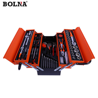 BOLNA – Kit d'outils combinés 85 pièces, clé à cliquet et douilles, en acier CR-V, personnalisable OEM, pour réparation automobile et domestique