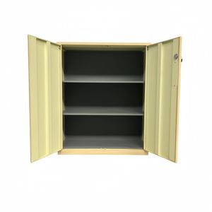 Muebles de oficina Pequeño columpio/deslizante Gabinete de acero de 2 puertas Armario de almacenamiento de metal Pequeño archivador de exhibición de acero inferior - Product Image 4