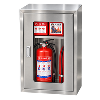 Armoire anti-feu en acier inoxydable avec porte vitrée, équipement de lutte contre l'incendie, armoire de stockage d'articles d'urgence, fabricant