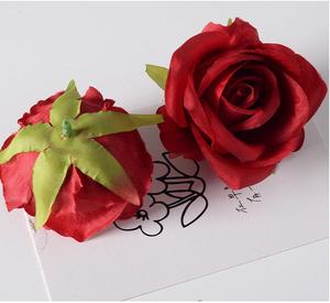 Têtes de <span class=keywords><strong>fleurs</strong></span> de rose en soie réalistes de 7 cm en gros, accessoires de photographie, décoration de la Saint-Valentin, décoration de Noël, fabrication artisanale, longue durée - Product Image 6