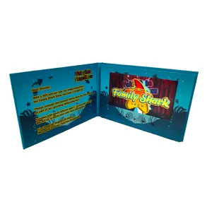 Chinese homemade brochure video card manufacturer supplier video brochure with 7 inch lcd screen