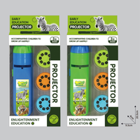Dessin animé créativité portable bébé jouet animaux cognitifs et lampe torche marine avec lampe de poche à lumière de projection en plastique Durable