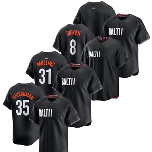 2025 Baltimore City Connect Limited, camiseta de béisbol de talla grande personalizada para hombre, uniformes bordados cosidos con logotipos negros - Product Image 1