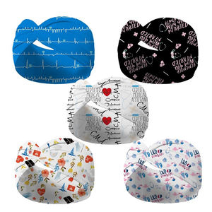 カスタムドクターナース医療プリントクロスツイストノット女性男性用ワイドヘッドバンド - Product Image 5