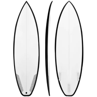 Planche de Surf Shortboard 6 Pieds en Mousse EPS, Tissu de Fibre de Verre et Résine Époxy pour Adultes, Idéale pour l'Été et la Plage