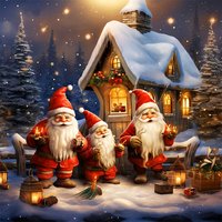 20*20cm Noël DIY Diamant Peinture par Numéro Kits Bonhomme de Neige Image 5D Diy Cristal Strass Diamant Broderie Dessin