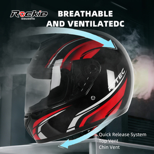 Fornitura all'Ingrosso di Caschi Integrali per Moto con Guscio in ABS, Logo Personalizzato, Grafica OEM per Negozi di Motociclette - Product Image 6