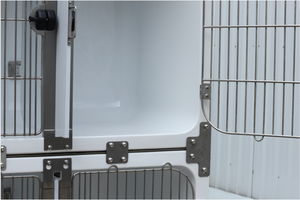 Gabbie per Cani in Fibra di Vetro Mobili e Facili da Pulire, Divisibili - Product Image 4