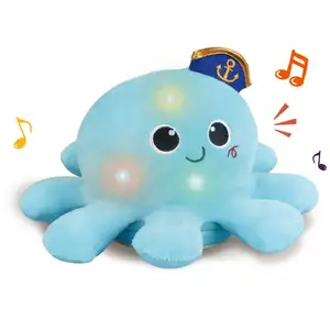 Dancing & Pratende Gyrate Pluche Octopus Pluche Pop Speelgoed Baby Geluidsgestuurde Elektrische Roterende Octopus Knuffels Speelgoed