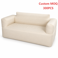 Tragbares Aufblasbares Sofa für 2 Personen Luftcouch mit Weichem Stoffbezug für Zuhause, Gästezimmer und Camping