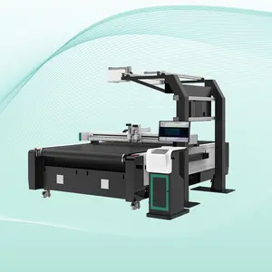 Digitale Automatische Oscillerende Apparel Patroon/Textiel/Doek/Kleding Ronde Mes Cutter Cnc Bekleding Stof Snijmachine