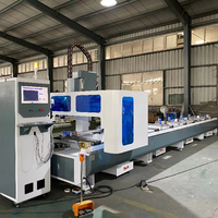 Centro de Mecanizado de 3 y 4 Ejes para Ventanas y Puertas de Muro Cortina de Aluminio con Cambio Automático de Herramientas, Fresadora y Perforadora