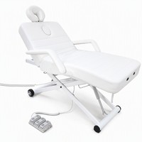 Table de massage électrique motorisée pour soins esthétiques avec repose-visage, 190x80cm, hauteur réglable 43-76cm, pour salon de beauté