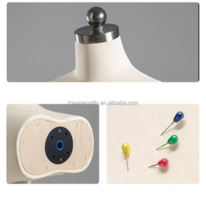 Offre Spéciale tissu affichage demi-corps femme réglable <span class=keywords><strong>couture</strong></span> robe drapé <span class=keywords><strong>buste</strong></span> forme <span class=keywords><strong>couture</strong></span> mannequins vêtements <span class=keywords><strong>Mannequin</strong></span> torse - Product Image 3