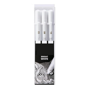 Promotion 0.3/0.4/0.5mm <span class=keywords><strong>surligneur</strong></span> blanc stylo nacré pour FineLine/Highlight/croquis/Animation - Product Image 1