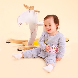 Petelulu fabbrica all'ingrosso bambini pigiama luna <span class=keywords><strong>gufo</strong></span> notte unico neonate vestiti bambini pigiameria set di <span class=keywords><strong>abbigliamento</strong></span> - Product Image 6