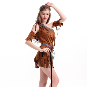 Cosplay fiesta borla <span class=keywords><strong>tribu</strong></span> india princesa vestido Halloween Vestidos para mujeres - Product Image 1