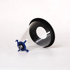 Cono Transparente de PVC para Clínica <span class=keywords><strong>Veterinaria</strong></span>, Máscara de Anestesia para Mascotas, 6 Piezas por Juego con Tubos para Perros - Product Image 2