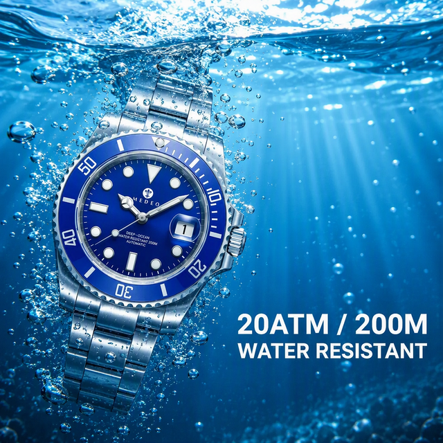 Automatic Men Watch 40mm Multi-time Zone Mechanical Watches Stainless Steel Waterproof Clock MIYOTA Movement
