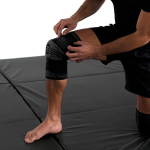 Genouillère de compression réglable avec coussinet en gel pour l'absorption des chocs et le soutien des articulations - Product Image 4